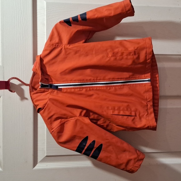 Little me size 24-month Orange tiger hooded lightweight coat - Picture 2 of 5